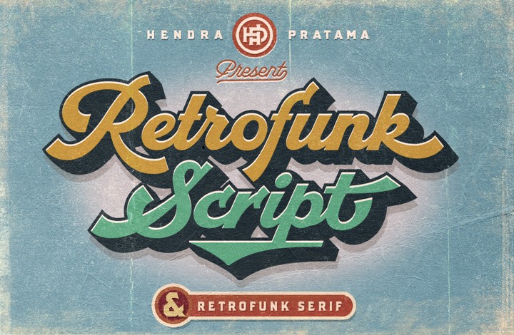 Retrofunk Script Font preview
